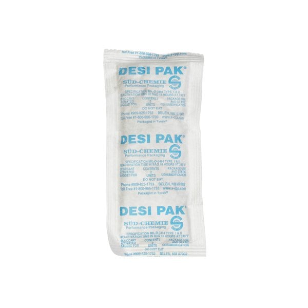 Bsc Preferred 3 x 6 x-3/8'' Tyvek Clay Desiccants - 34 Gallon Drum, 800PK BUY00019586 - main